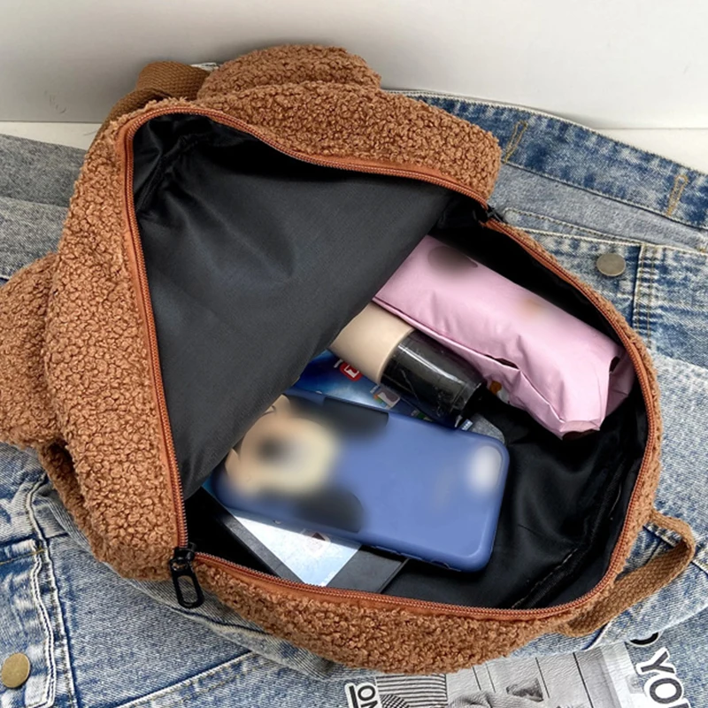 Sac à dos décontracté pour enfant, modèle ours en peluche – Image 3