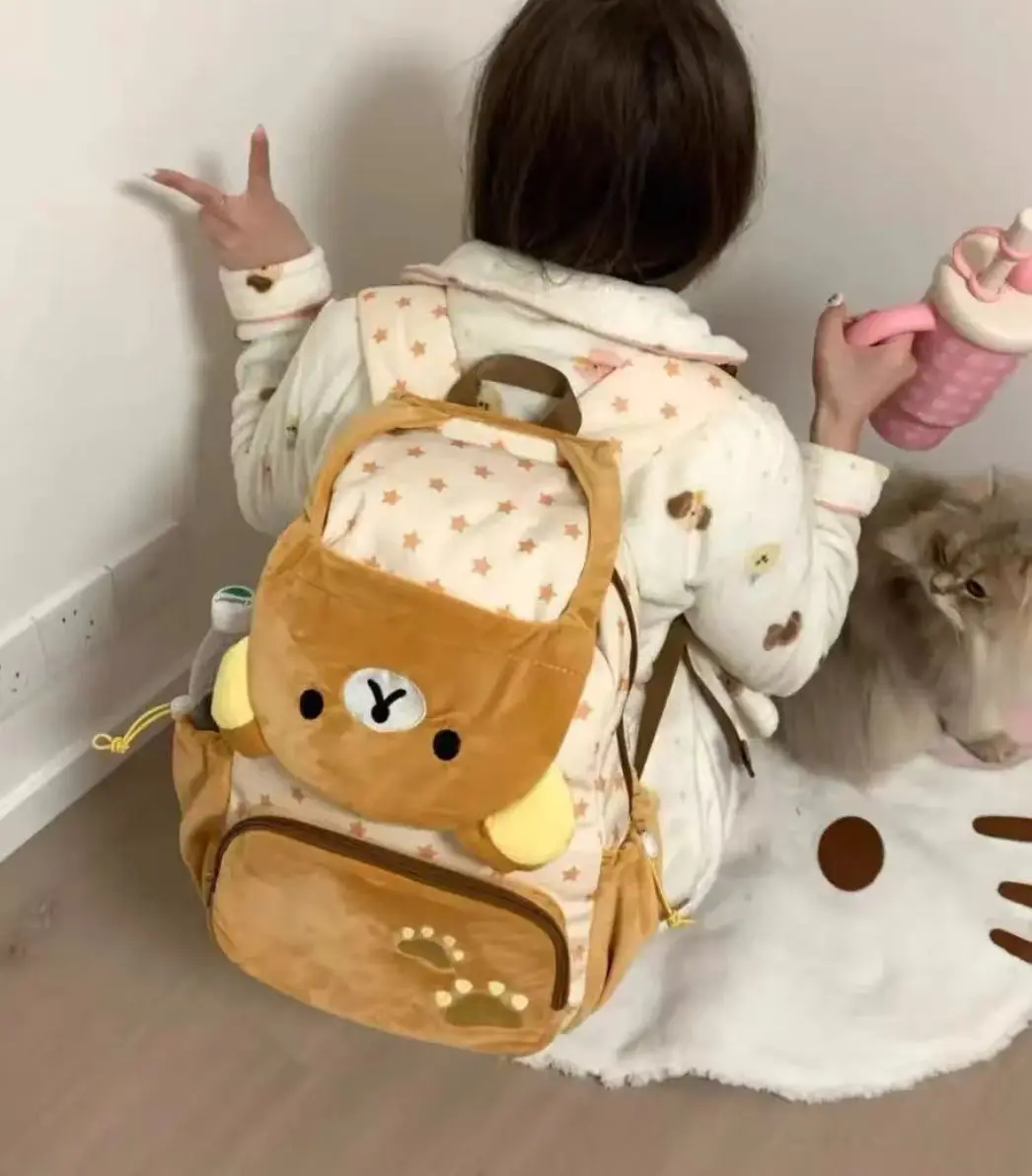 Adorable sac à dos Rilakkuma (style japonais) à ouverture complète – Image 7