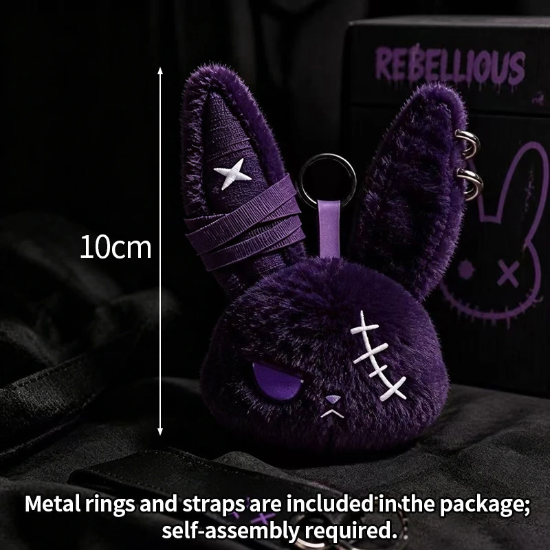 Pendentif poupée lapin sombre style horreur – Image 6