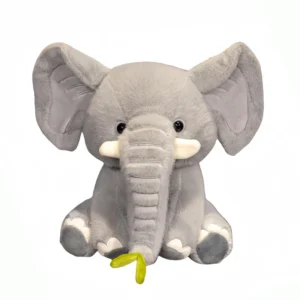 Peluche réaliste de 30 cm (lion, tigre, éléphant, singe, zèbre, girafe ou raton laveur).