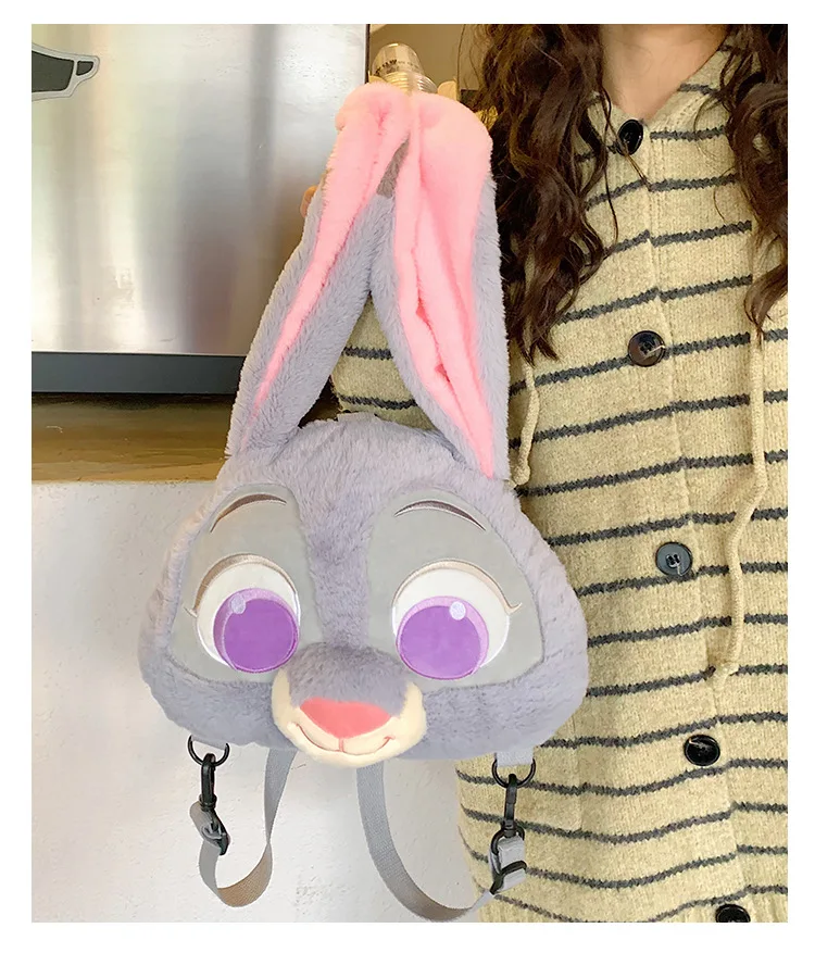 Sac à dos en peluche mignon (renard ou lapin) – Image 10
