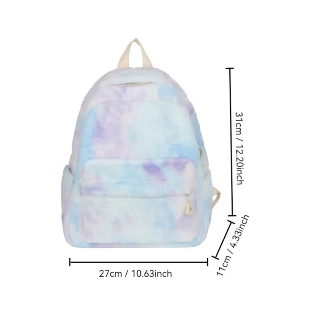Sac à dos léger de couleur unie pour étudiante – Image 6