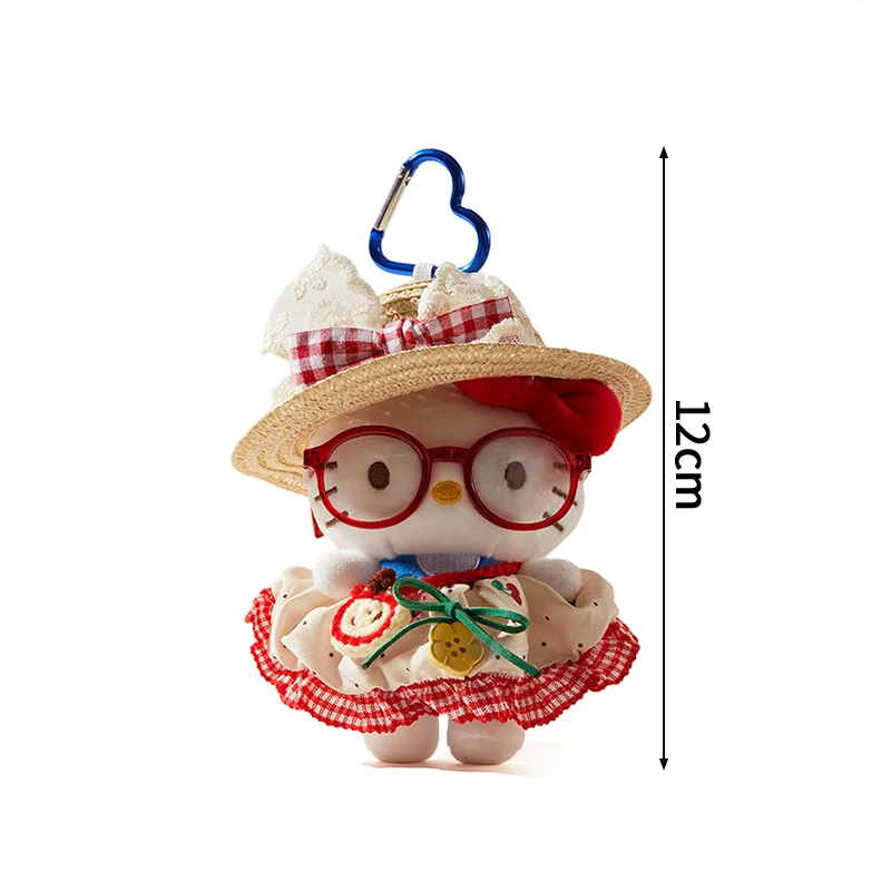 Adorable porte-clés en peluche Hello Kitty, breloque à suspendre pour sac – Image 5
