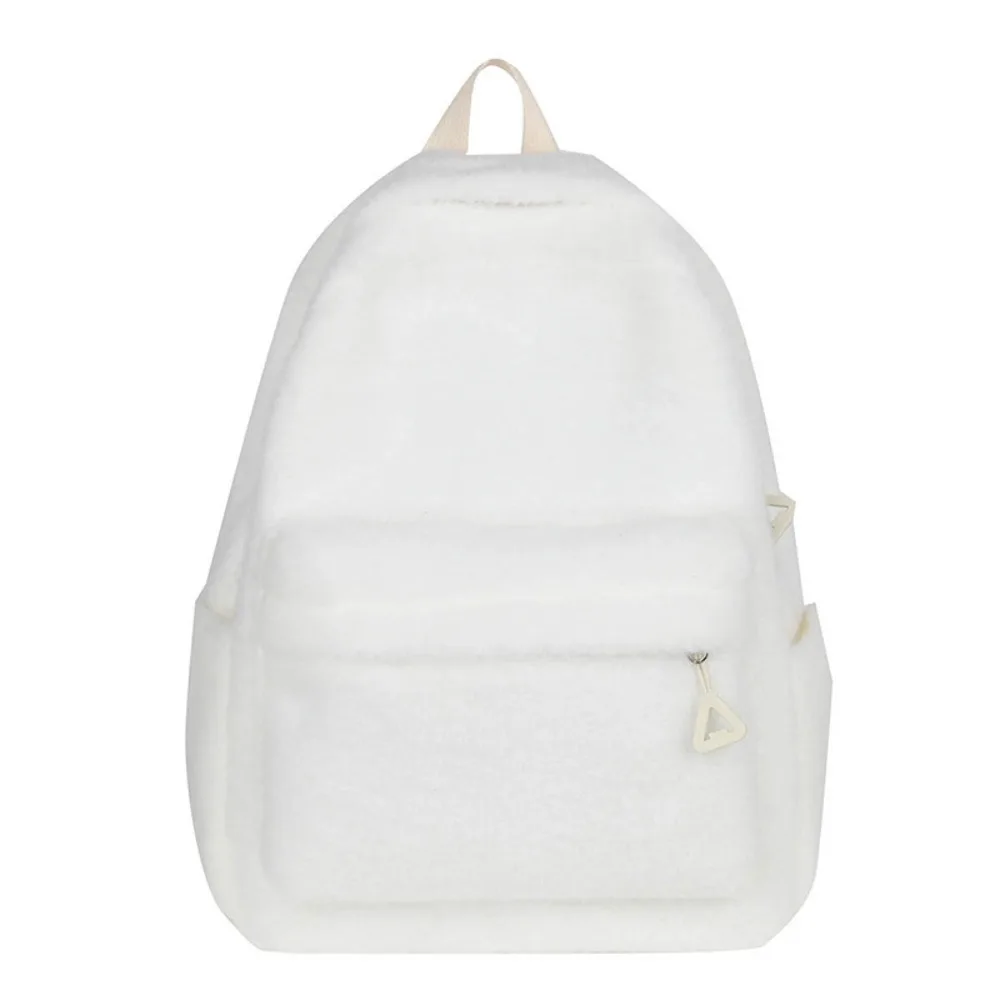 Sac à dos léger de couleur unie pour étudiante – Image 9