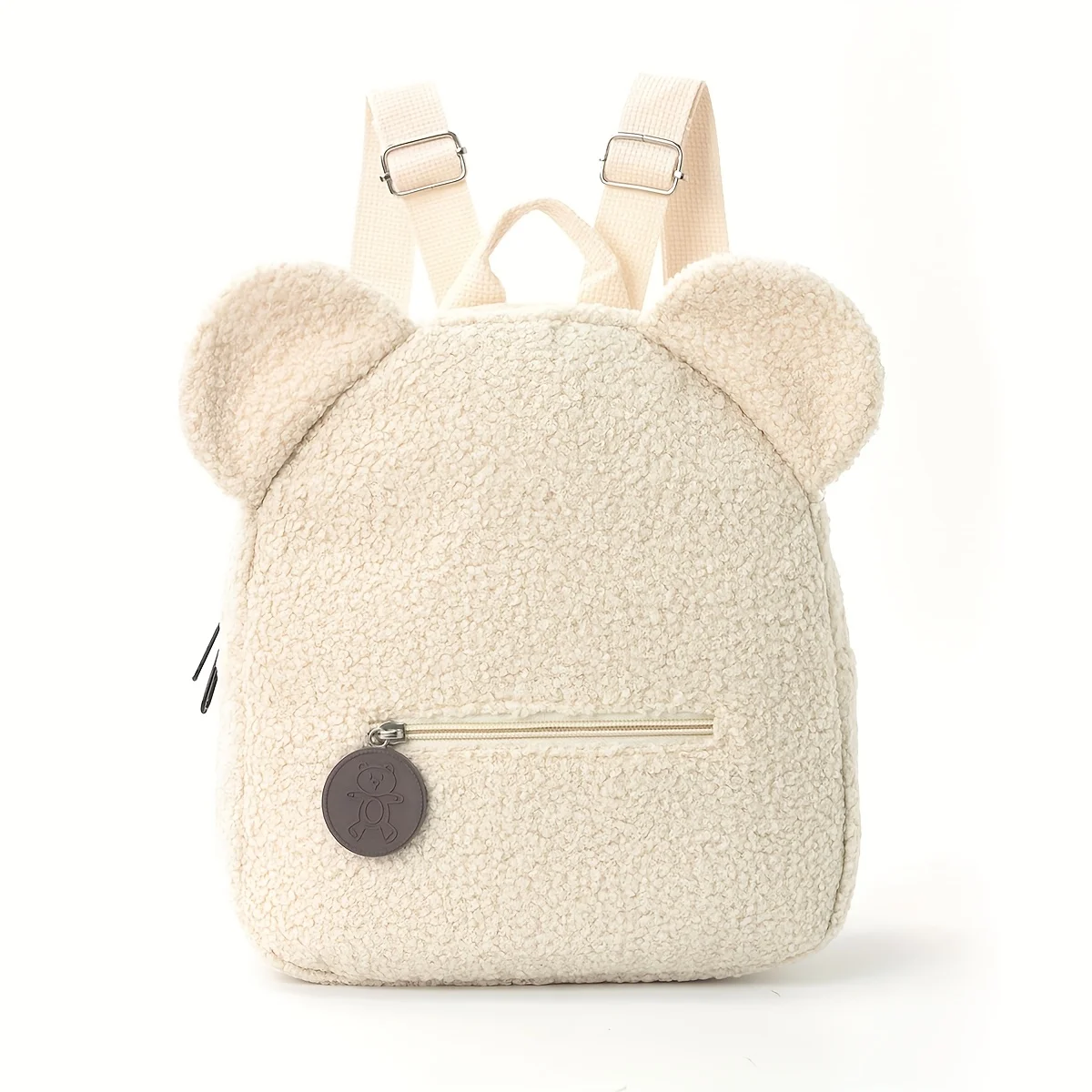 Mini-sac à dos mignon avec oreilles d'ours – Velours côtelé et peluche – Image 8