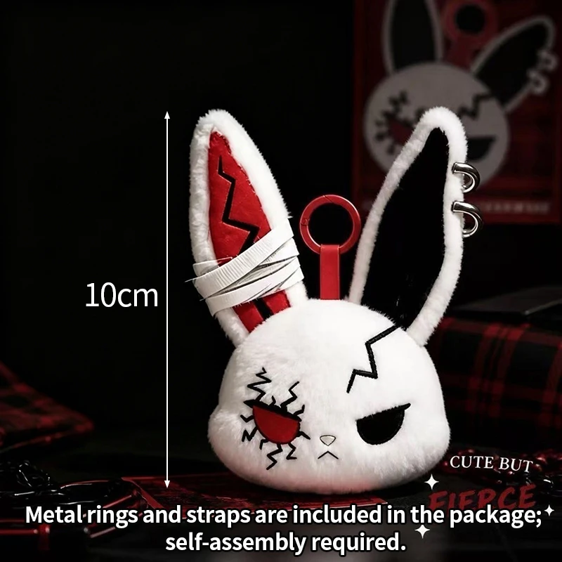 Pendentif poupée lapin sombre style horreur – Image 2