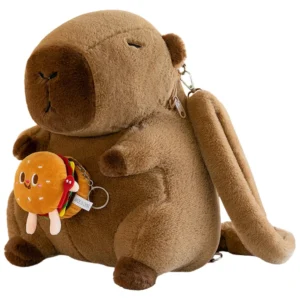 Sac à dos en peluche mignon en forme de capybara