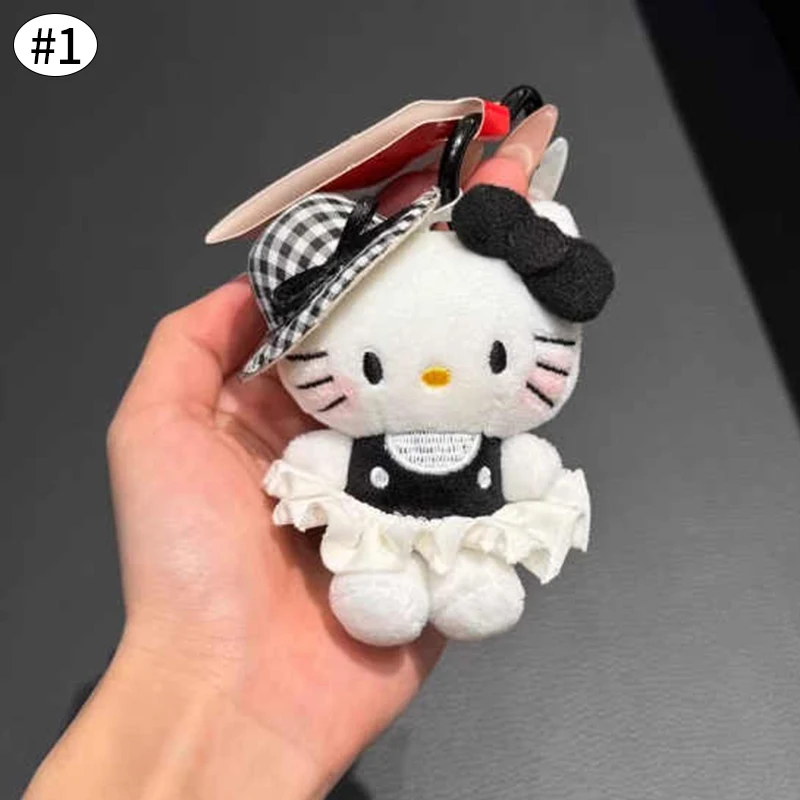 Adorable porte-clés en peluche Hello Kitty, breloque à suspendre pour sac – Image 25