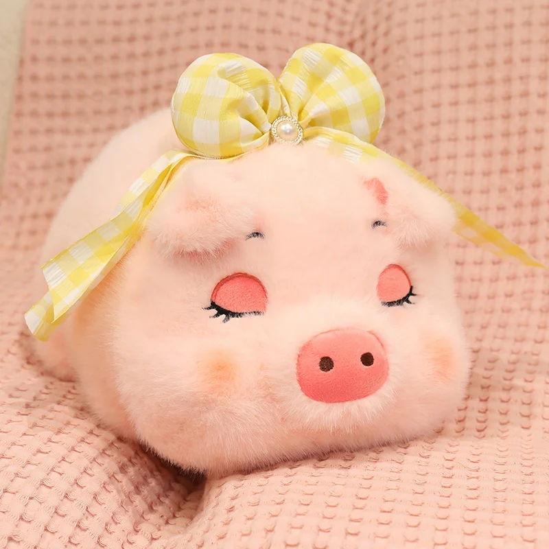 Peluche cochon rose allongé (20-60 cm) – Peluche style kawaii. – Image 7