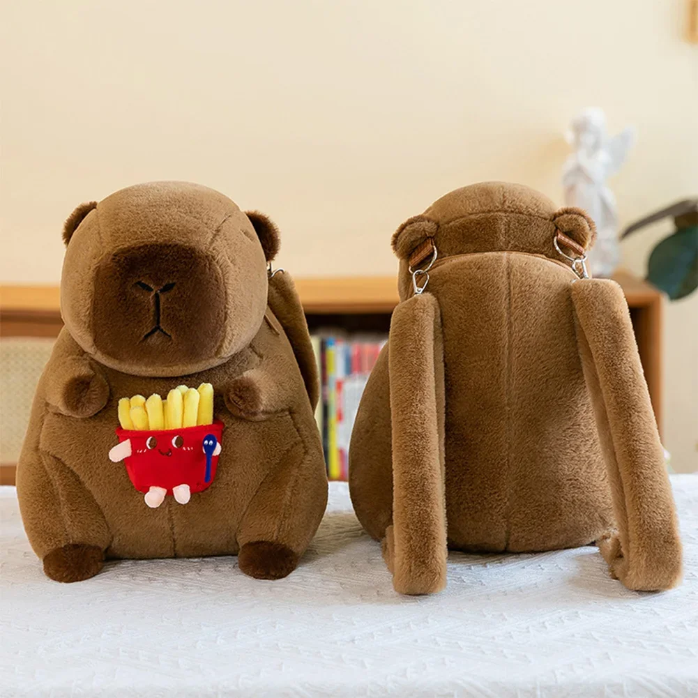 Sac à dos en peluche Capybara – Image 3
