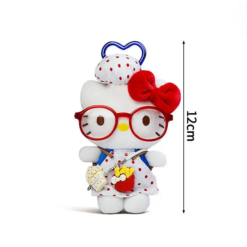 Adorable porte-clés en peluche Hello Kitty, breloque à suspendre pour sac – Image 13