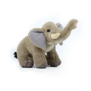 Peluche éléphant réaliste pour enfants.