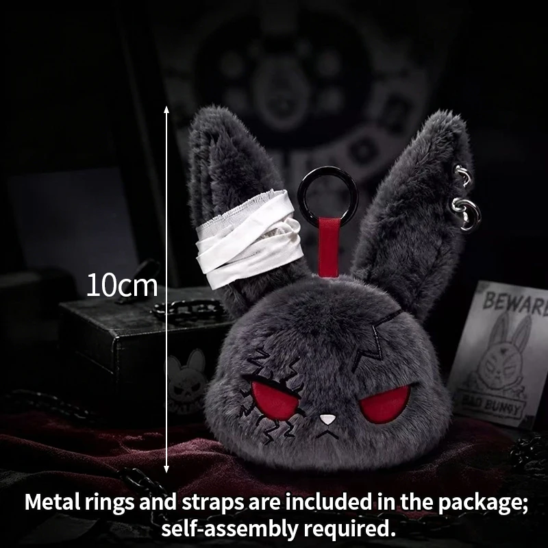 Pendentif poupée lapin sombre style horreur – Image 10